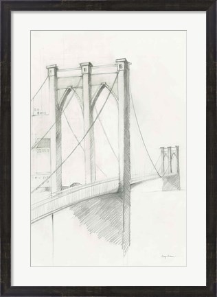 Framed City Sketch II Print
