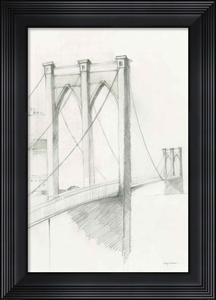 Framed City Sketch II Print