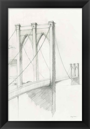 Framed City Sketch II Print