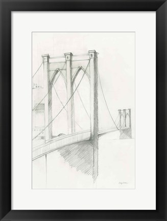 Framed City Sketch II Print