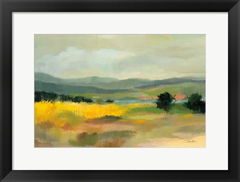 Framed Sunflower Field Print