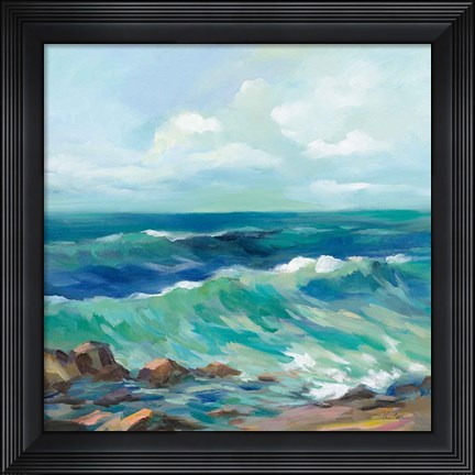 Framed Rocky Beach Print