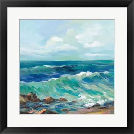 Framed Rocky Beach Print