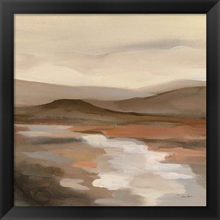 Framed Cinnamon Riverbank II Print