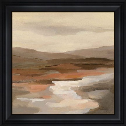 Framed Cinnamon Riverbank I Print