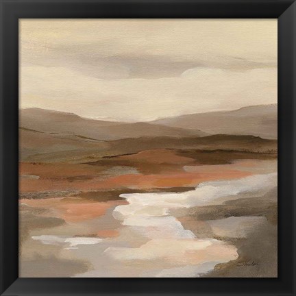 Framed Cinnamon Riverbank I Print