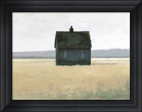 Framed Lonely Landscape II Print