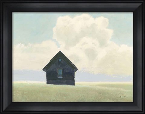 Framed Lonely Landscape I Print