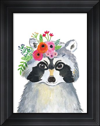 Framed Sweet Raccoon Print
