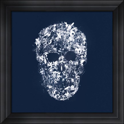 Framed Skull Silhouette Print