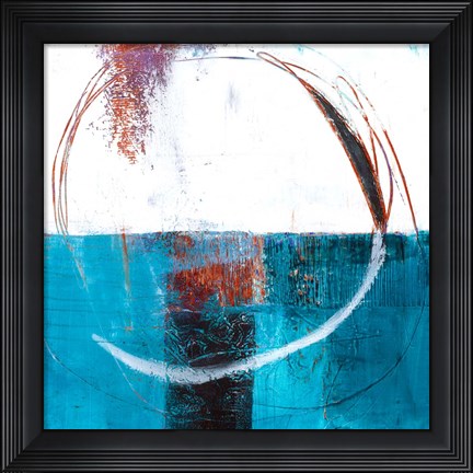 Framed Radial Wave Print