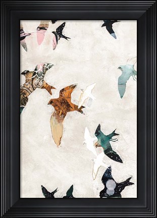 Framed Abstract Birds 1 Print