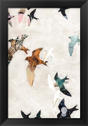 Framed Abstract Birds 1 Print