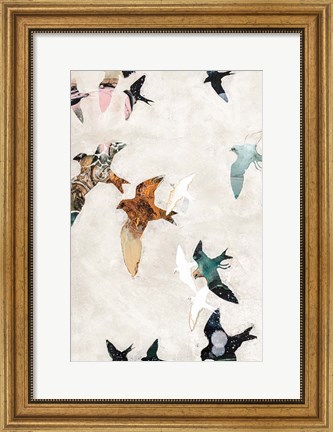 Framed Abstract Birds 1 Print