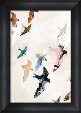 Framed Abstract Birds 2 Print