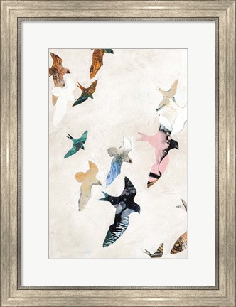Framed Abstract Birds 2 Print