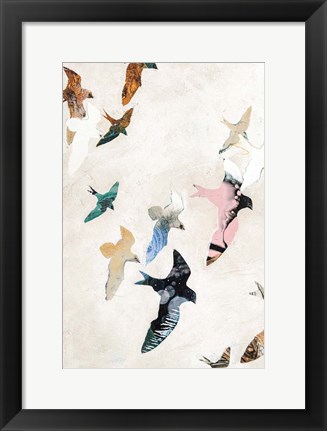 Framed Abstract Birds 2 Print