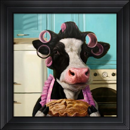 Framed Cow Pie Print