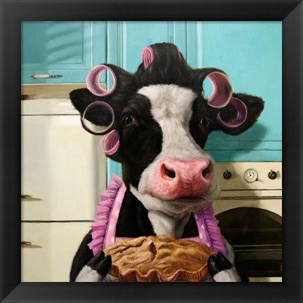 Framed Cow Pie Print