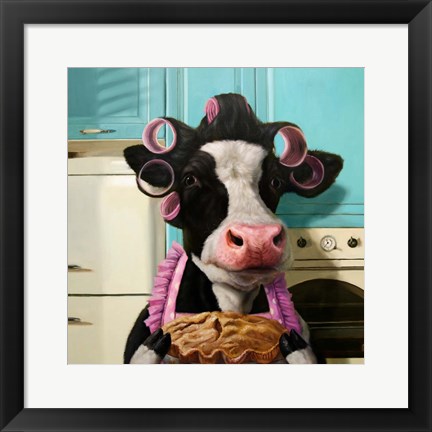Framed Cow Pie Print
