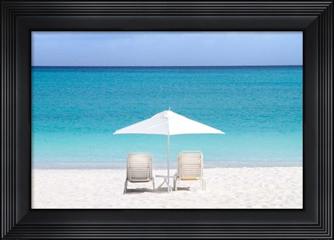Framed Aqua View Print