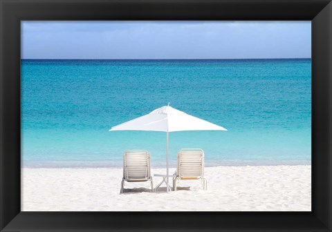 Framed Aqua View Print