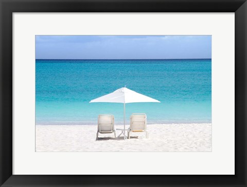 Framed Aqua View Print