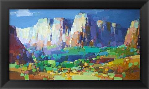 Framed Canyon Rock Print