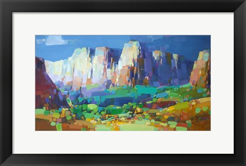 Framed Canyon Rock Print