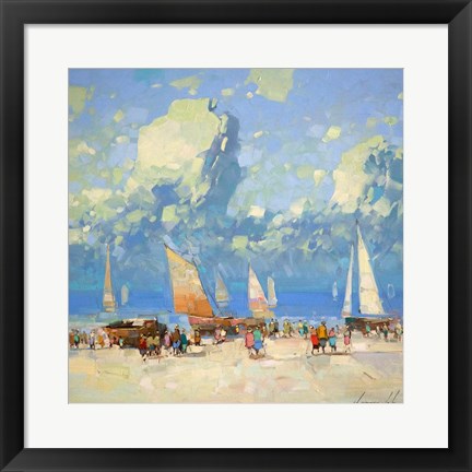 Framed Harbor II Print