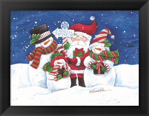 Framed North Pole Friends Print