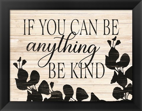 Framed Be Kind Print