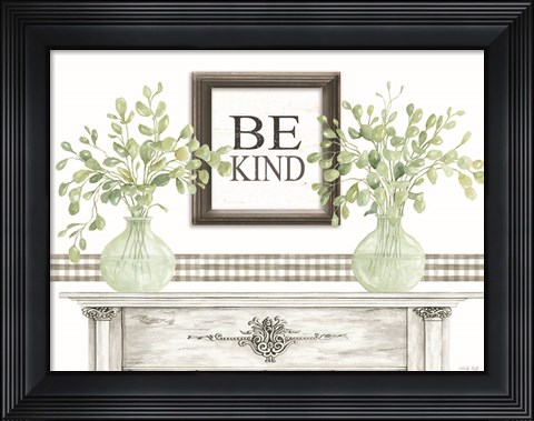 Framed Be Kind Table Print