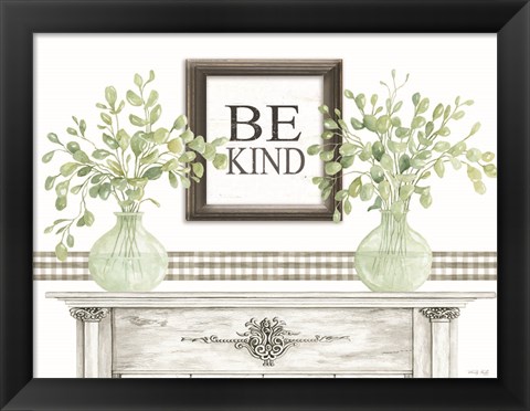 Framed Be Kind Table Print