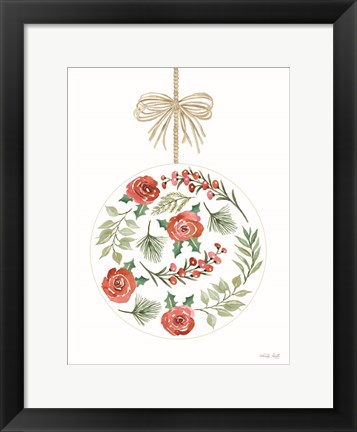 Framed Christmas Ornament IV Print