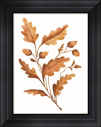 Framed Fall Leaf Stem I Print