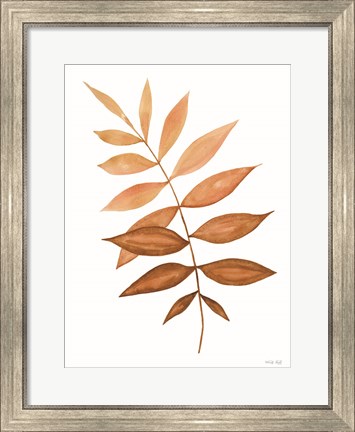Framed Fall Leaf Stem II Print