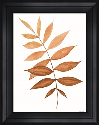 Framed Fall Leaf Stem II Print