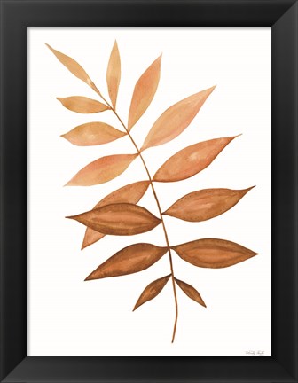 Framed Fall Leaf Stem II Print