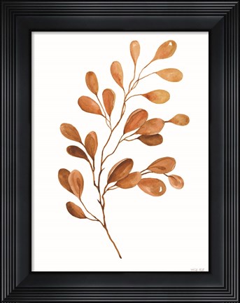 Framed Fall Leaf Stem III Print