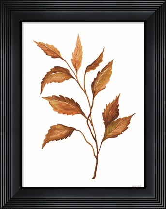 Framed Fall Leaf Stem IV Print