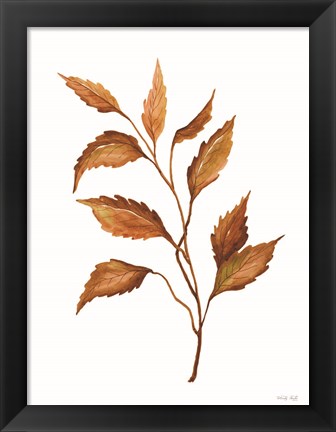 Framed Fall Leaf Stem IV Print