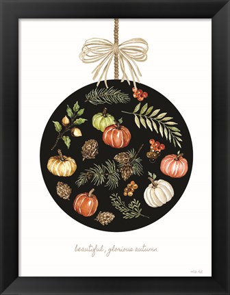 Framed Beautiful, Glorious Autumn Ornament Print