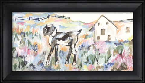 Framed Daisy the Goat Print
