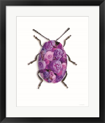 Framed Purple Camo Print