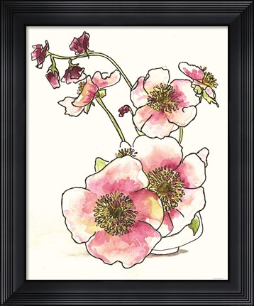 Framed Sweetness in a Small Vase Print