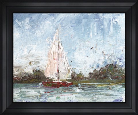 Framed Here We Go a Sailing Print