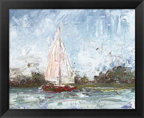 Framed Here We Go a Sailing Print