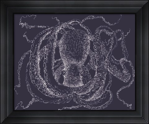 Framed Octo Scribble Print