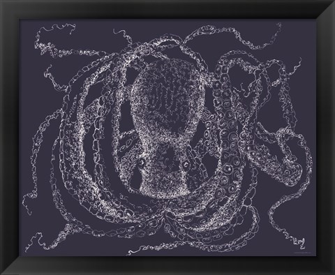 Framed Octo Scribble Print